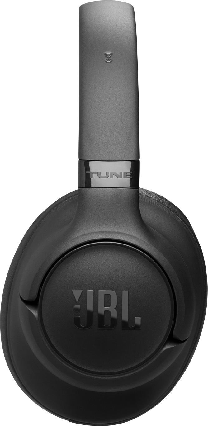 Schwarzer JBL Kopfhörer mit "TUNE" Schriftzug und Logo.