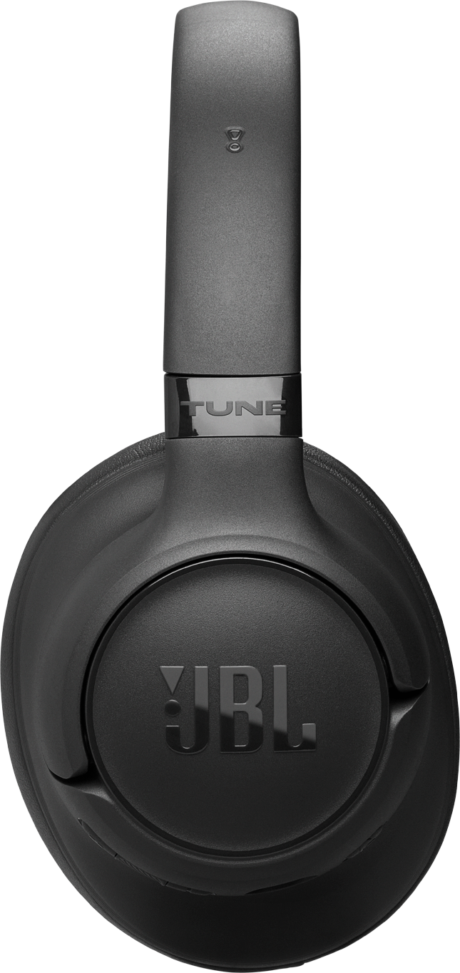 Schwarze JBL-Kopfhörer mit gepolstertem Bügel und Ohrmuscheln.