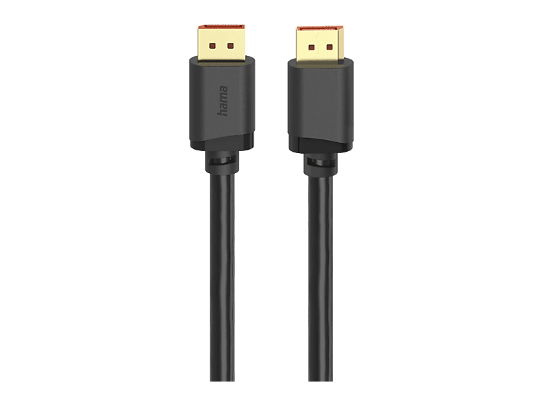 Cable DP - Hama 00202032, 2.1, Ultra HD 16K, 80 Gbit / s, 2 m, Negro