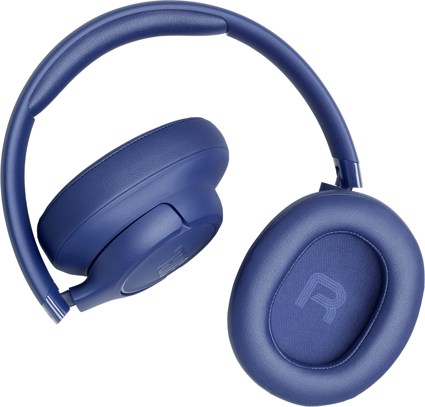 Blaue Over-Ear-Kopfhörer mit gepolstertem Kopfbügel und Ohrpolstern.