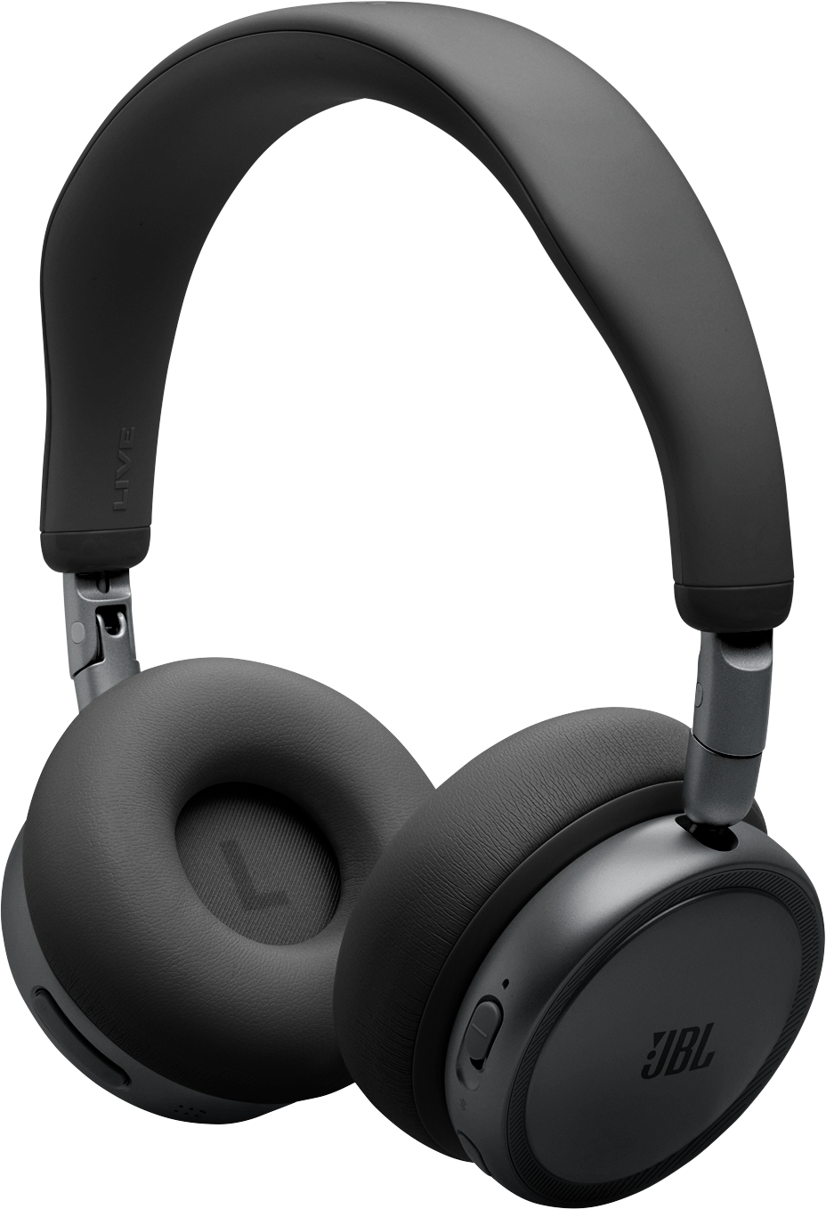 Cuffie JBL nere con paraorecchie imbottiti e archetto regolabile.
