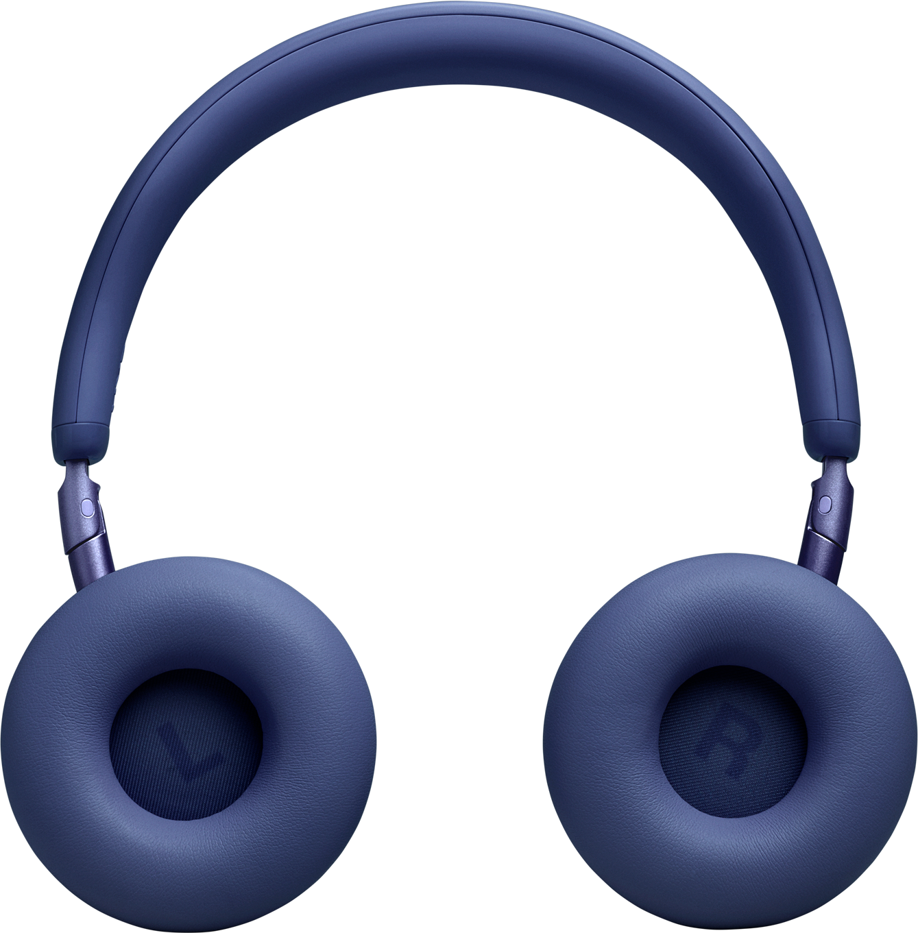 Cuffie wireless blu con padiglioni imbottiti e archetto.