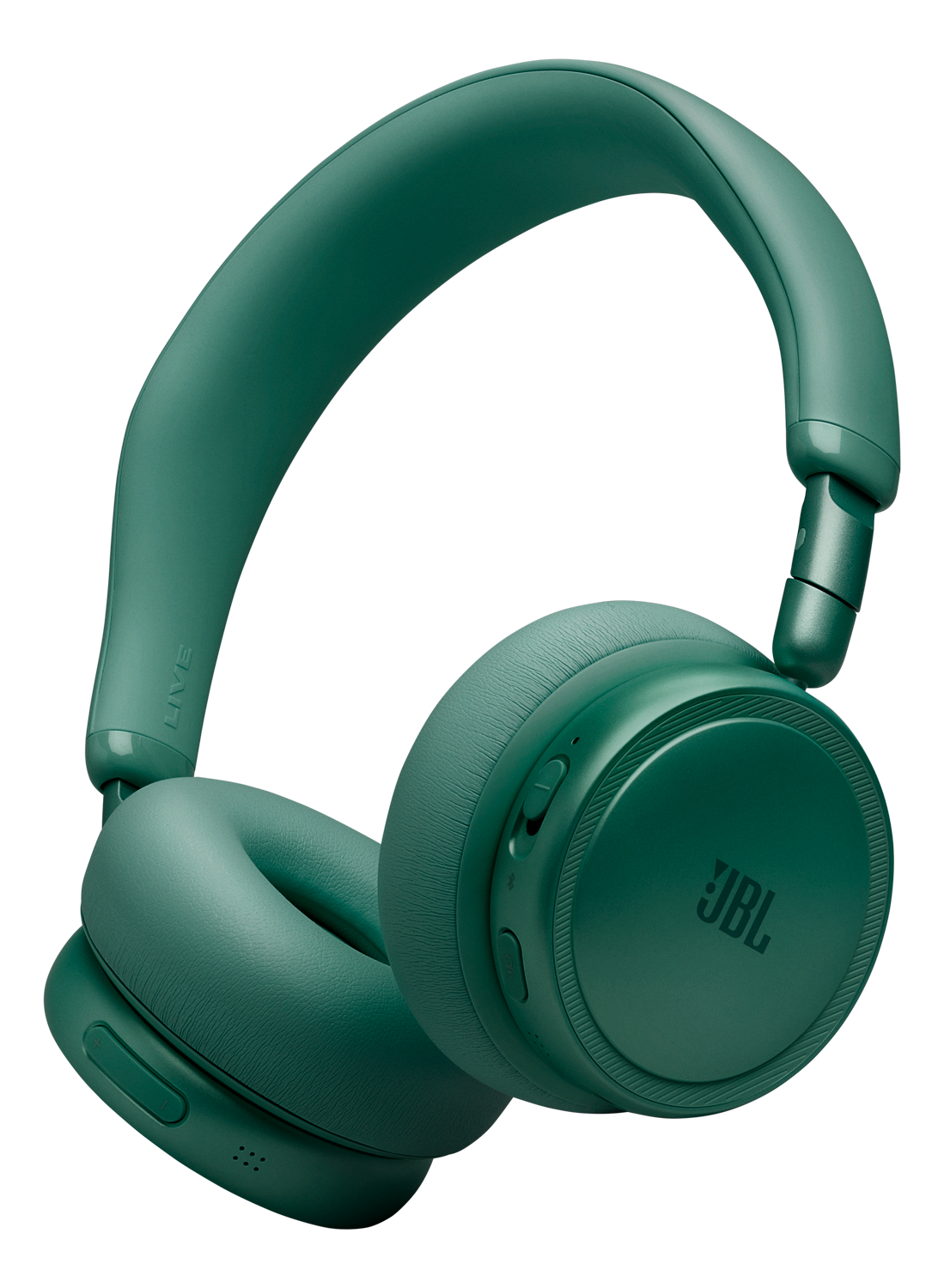 Cuffie JBL verdi con archetto e padiglioni imbottiti.