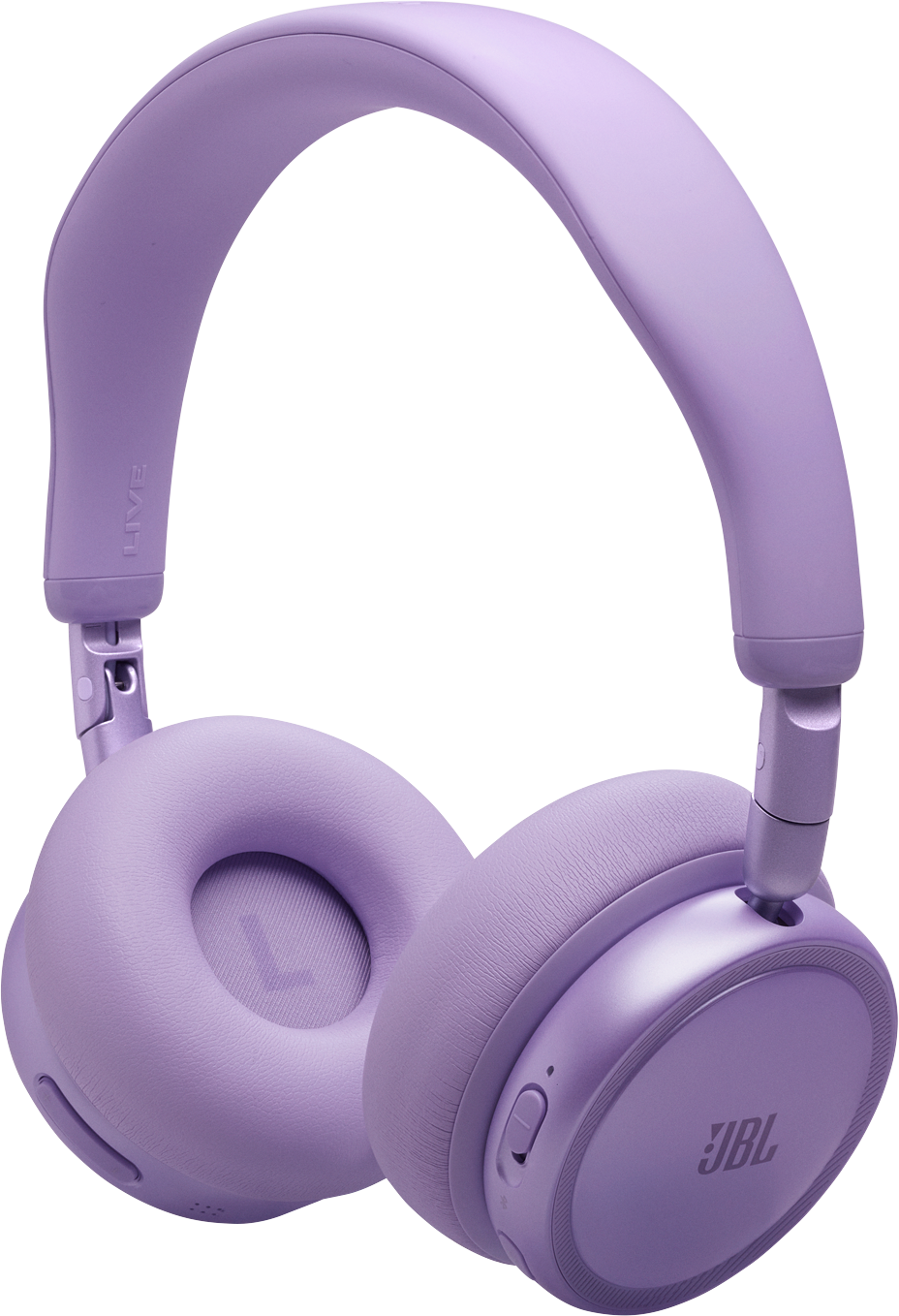 Cuffie viola con logo JBL e scritta "LIVE".