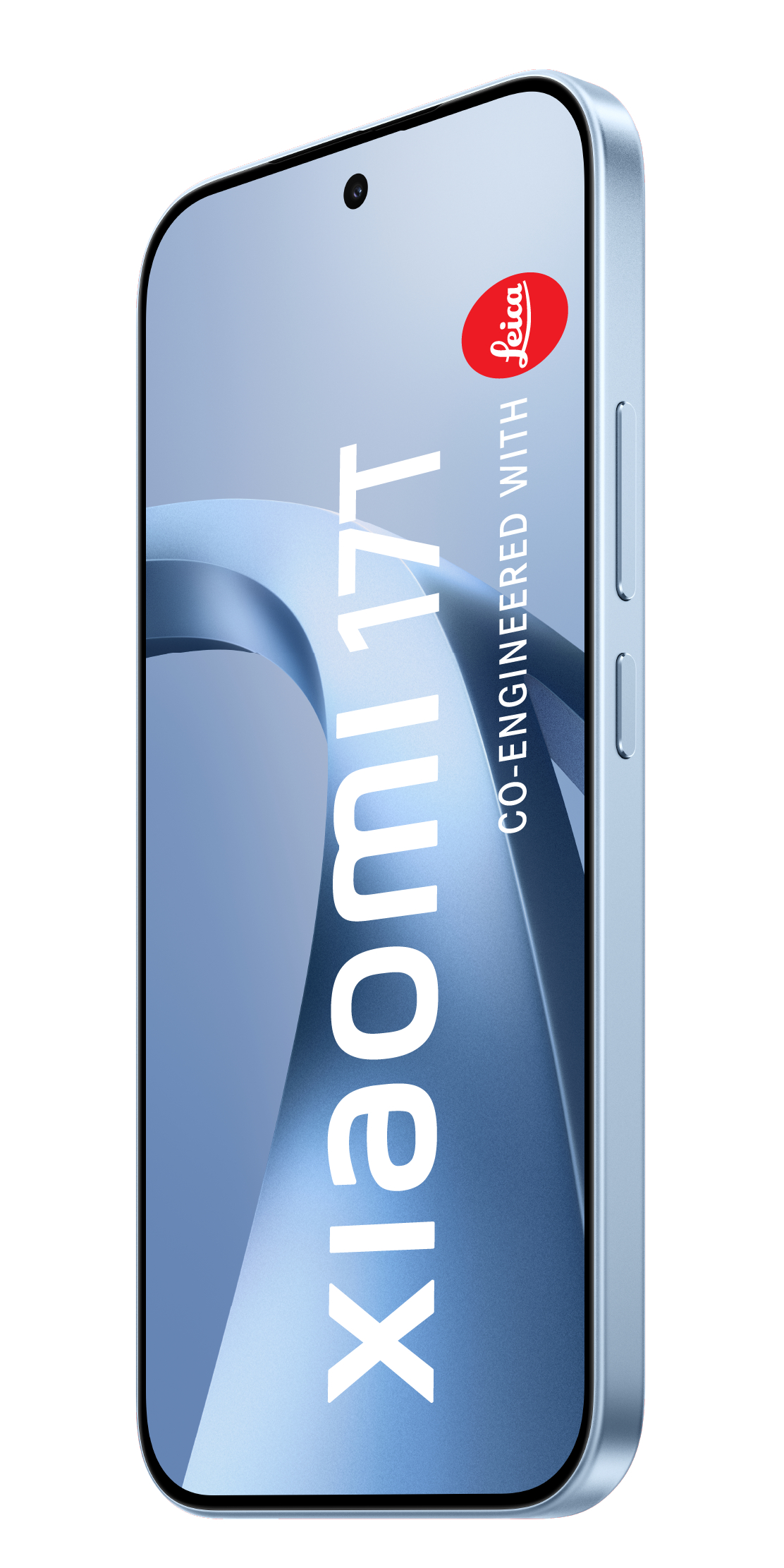 Ein blaues Smartphone mit Leica-Logo und dem Schriftzug "xiaomi 11T".