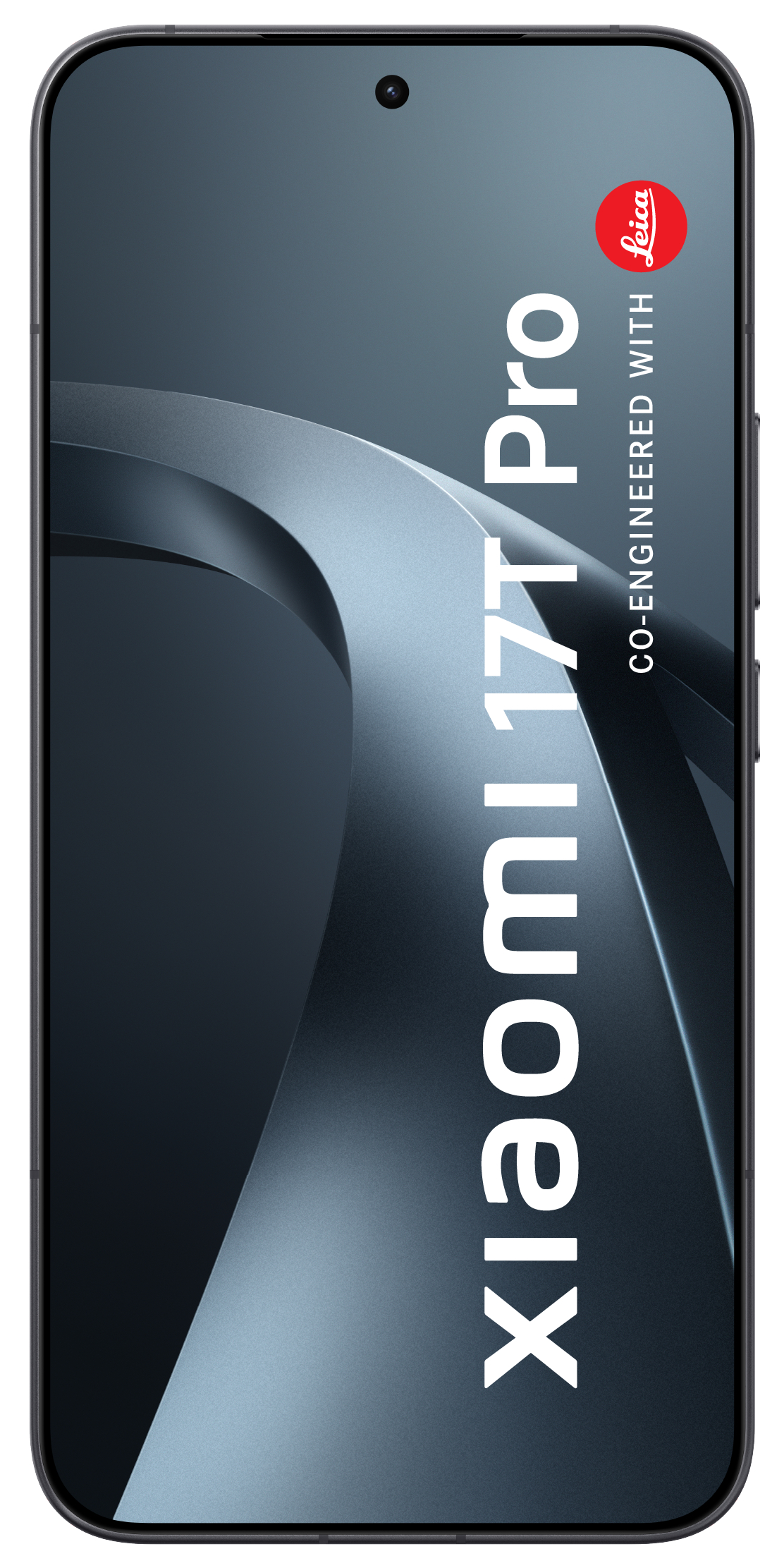 Ein Smartphone mit Leica-Logo und dem Text "Xiaomi 17T Pro".