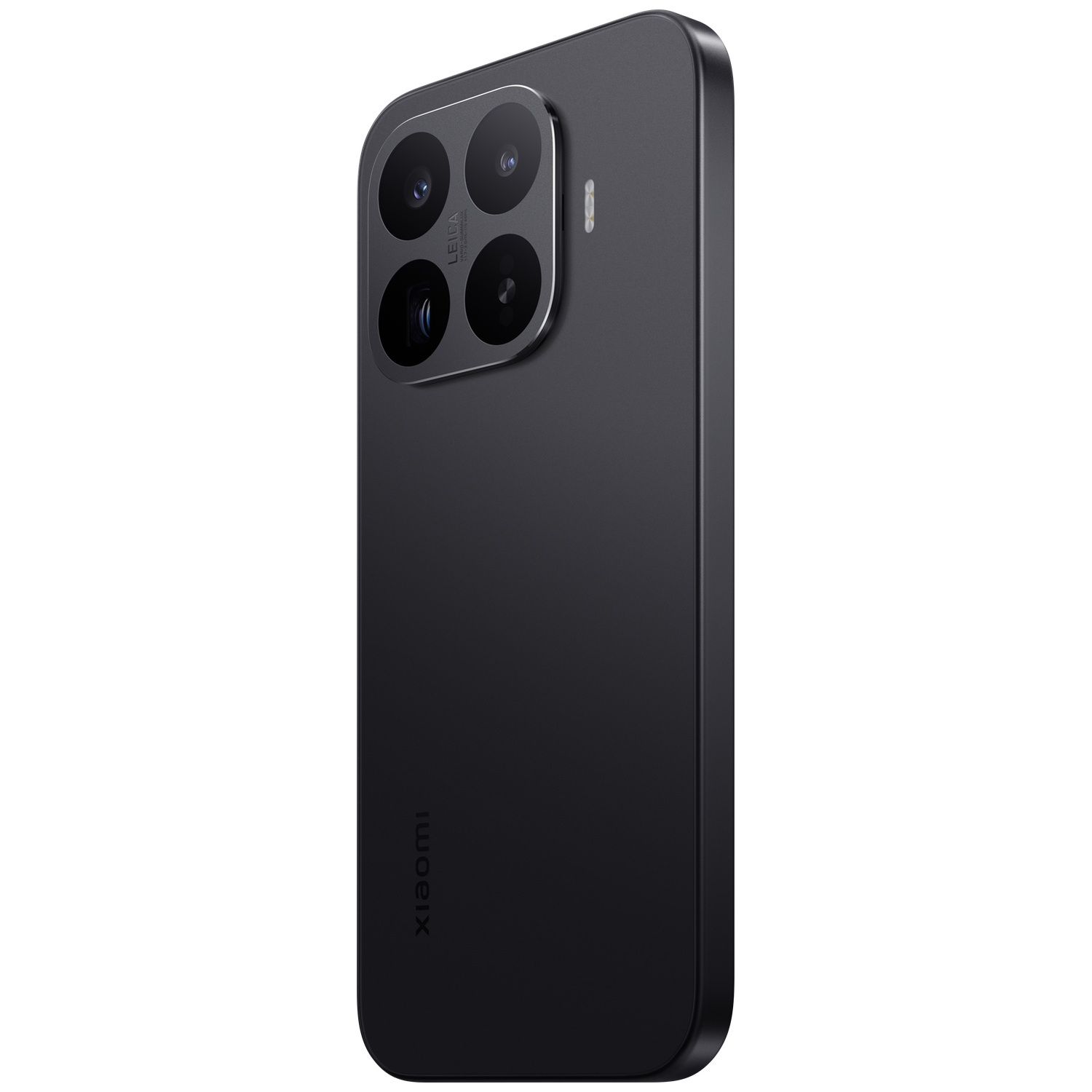 Dark gray smartphone with a quad Leica camera setup on the back.