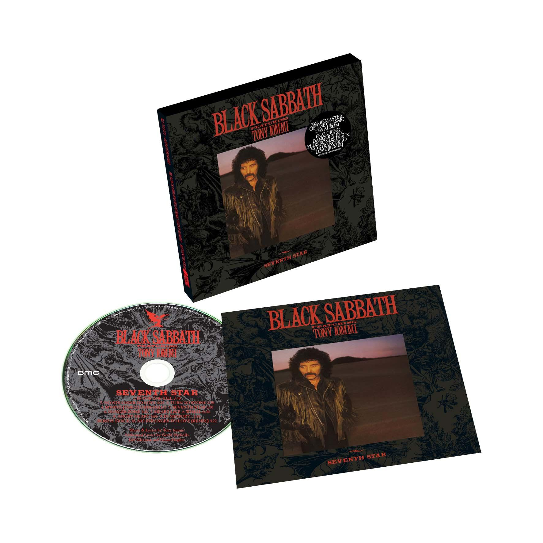 Black Sabbath Seventh Star CD und Hülle mit Tony Iommi.