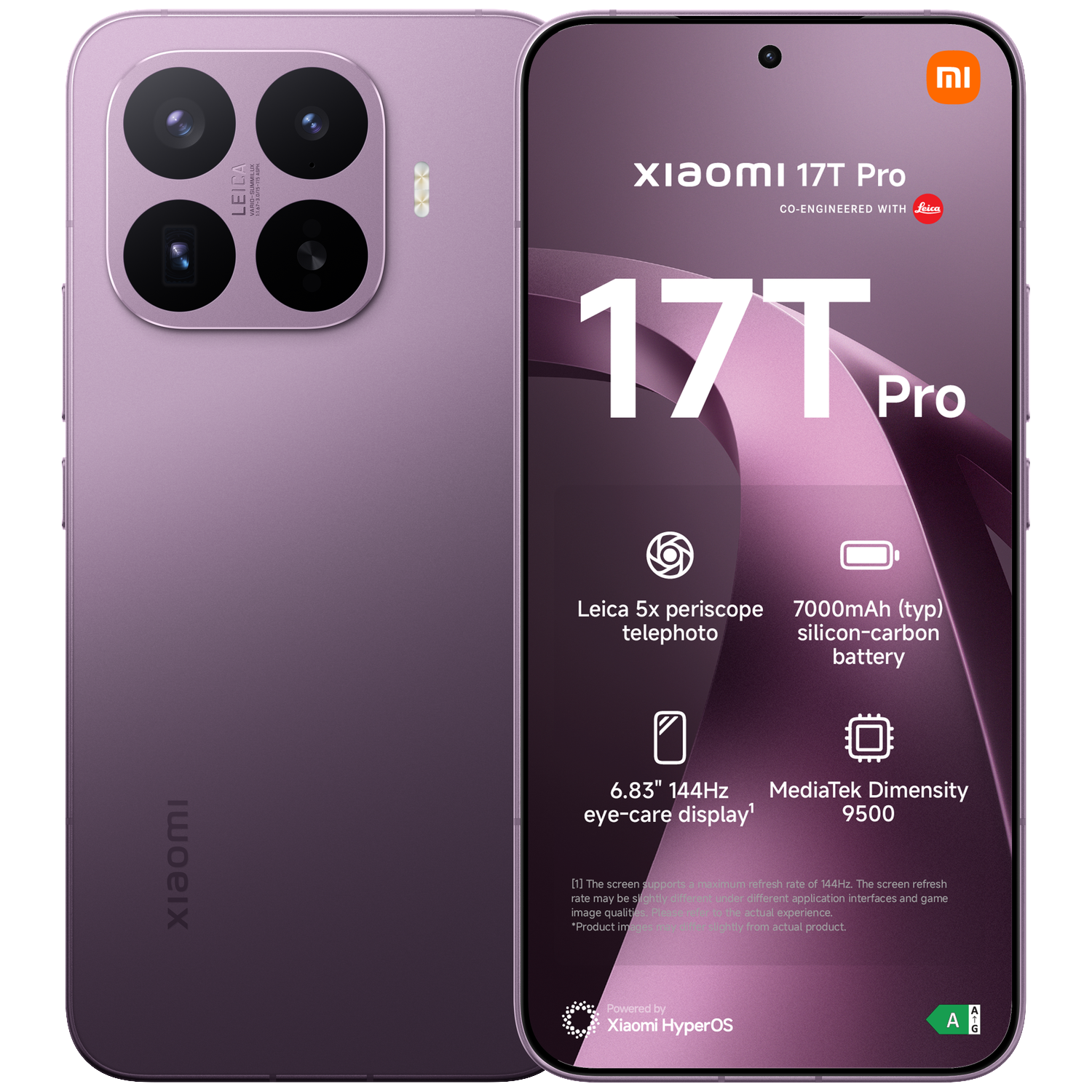 XIAOMI 17T Pro 12GB - 512 GB Paars