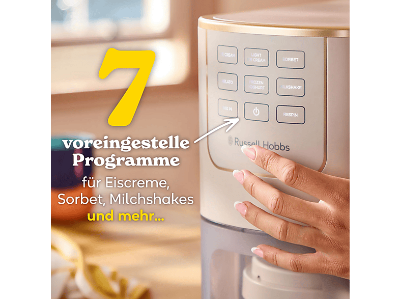 Russell Hobbs 28750-56 Chilluxe™ Eismaschine (800 Watt, , Stone) — Foto 2 von 5
