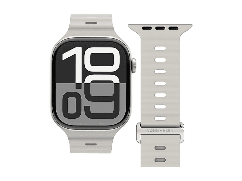 CINTURINO SMARTWATCH VONMAHLEN Cinturino Apple W Wave Band 2, 44/45/46/49 Crema, Silicone
