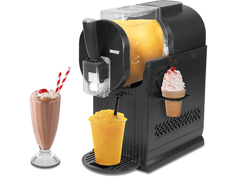 Unold 48965 Sofia Slush und Softeismaschine (150 Watt, 2 l, Schwarz)