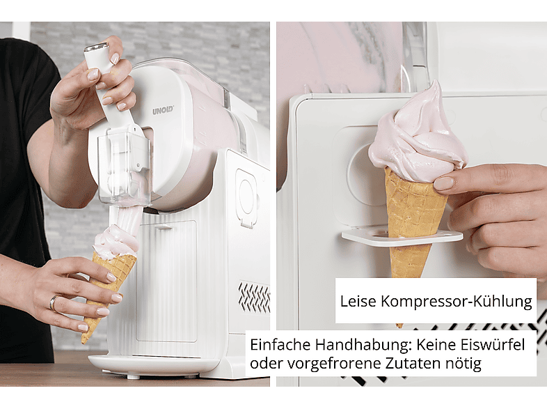 Unold 48960 Sofia Slush und Softeismaschine (150 Watt, 2 l, Creme) — Foto 5 von 5