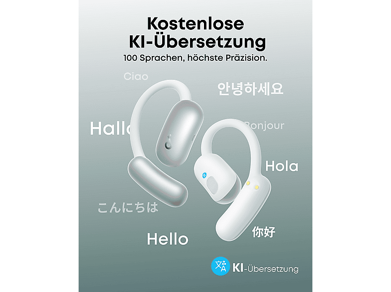 Anker AeroFit 2 AI Assistant Open-Ear-Kopfhörer, Weiß — Foto 3 von 5