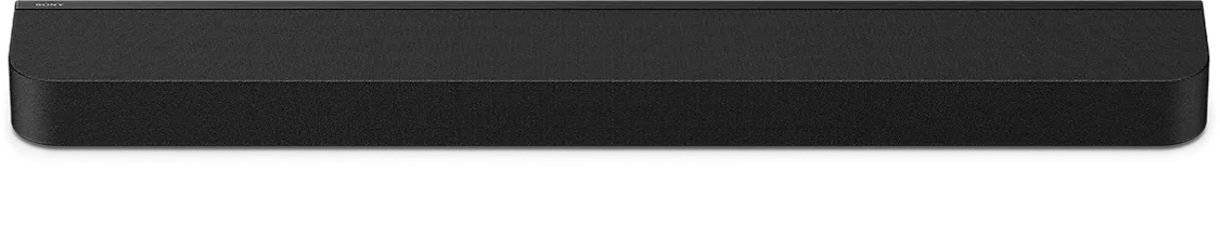 Fekete Sony hangprojektor ezüst alsó éllel.