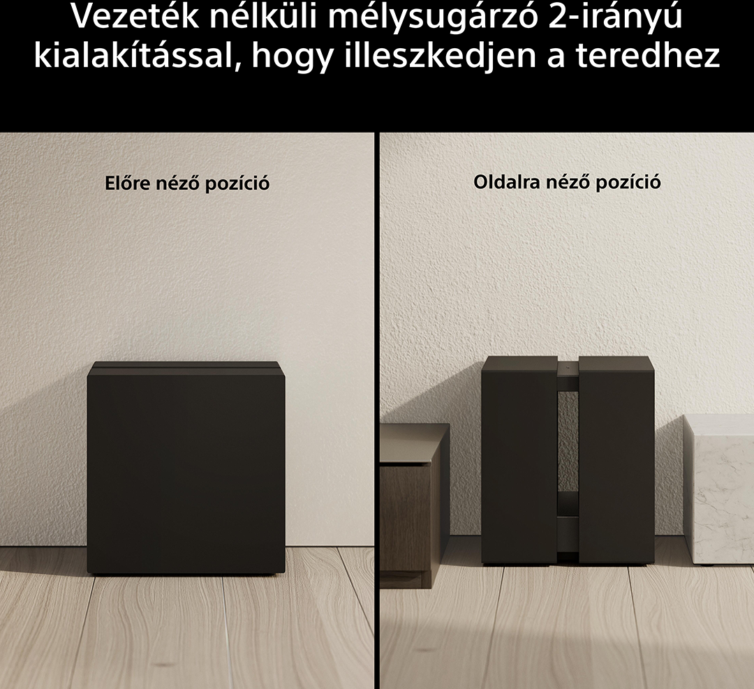 Fekete mélynyomó elöl és oldalt néző pozícióban.