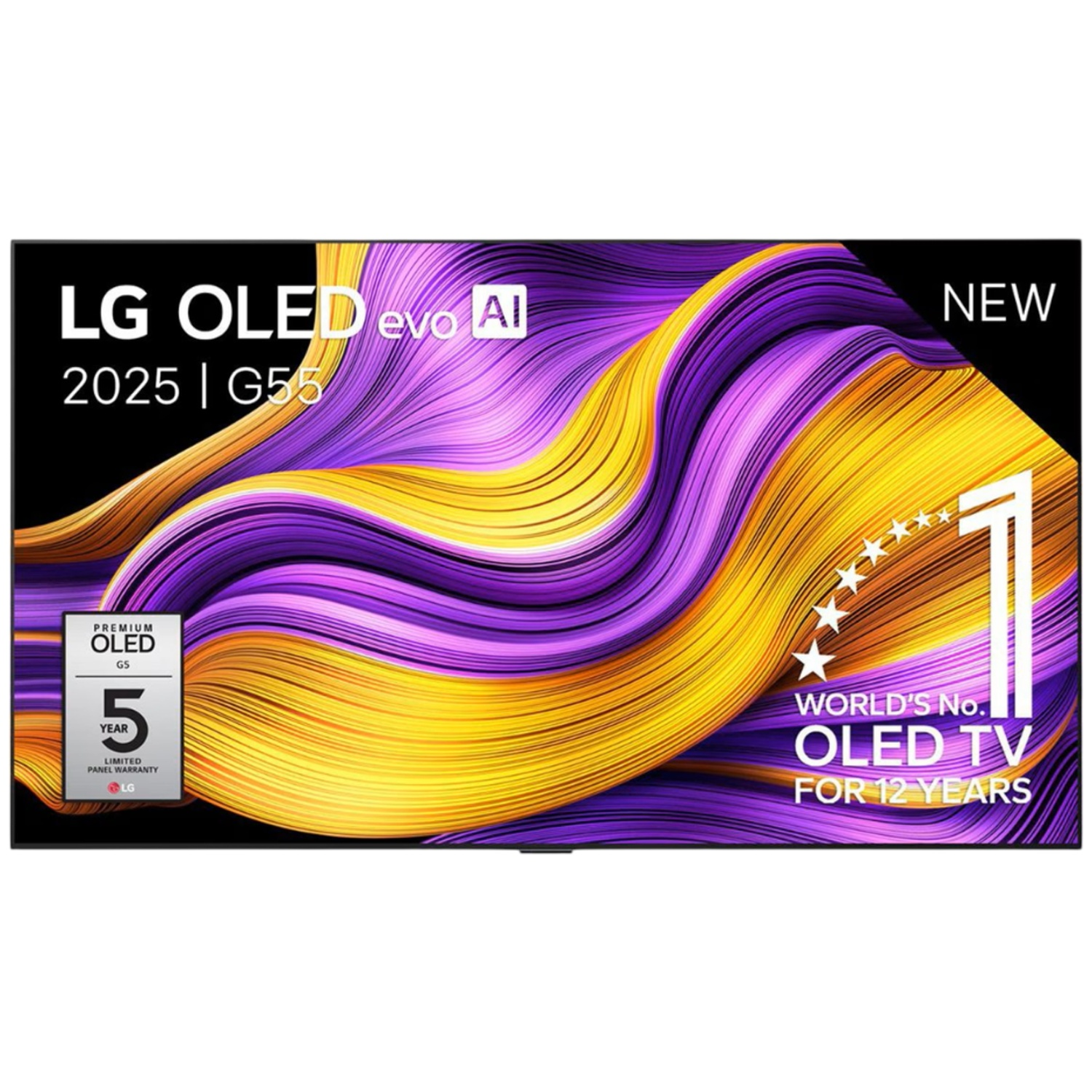 LG OLED evo AI 2025 G55 TV met 5 jaar garantie, nieuw.