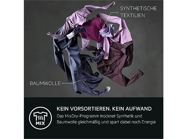 AEG TR7T61580 Wärmepumpentrockner (8 kg, EEK: D, 65 dB(A)), Weiß) — Foto 2 von 5