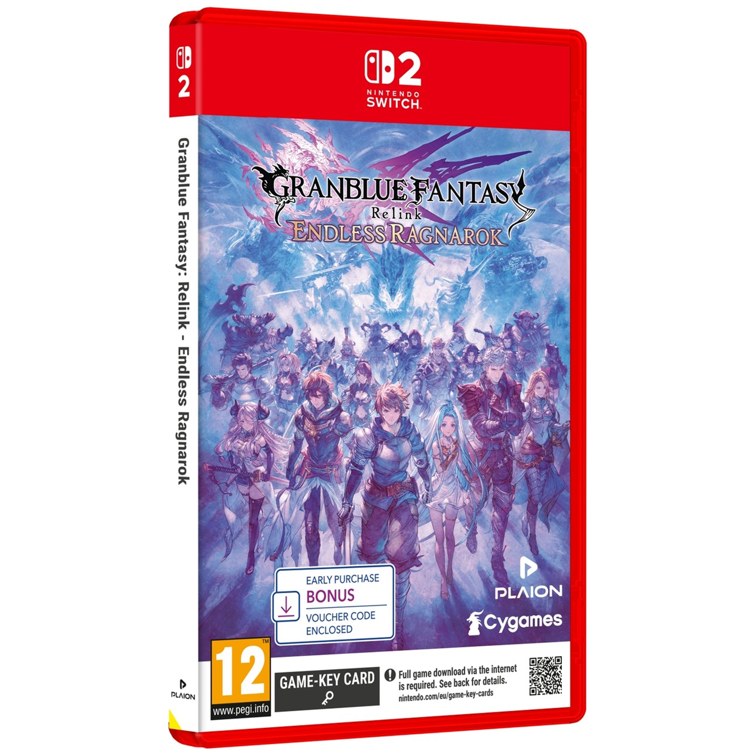 Nintendo Switch speldoosje voor Granblue Fantasy: Relink. Anime-stijl personages.