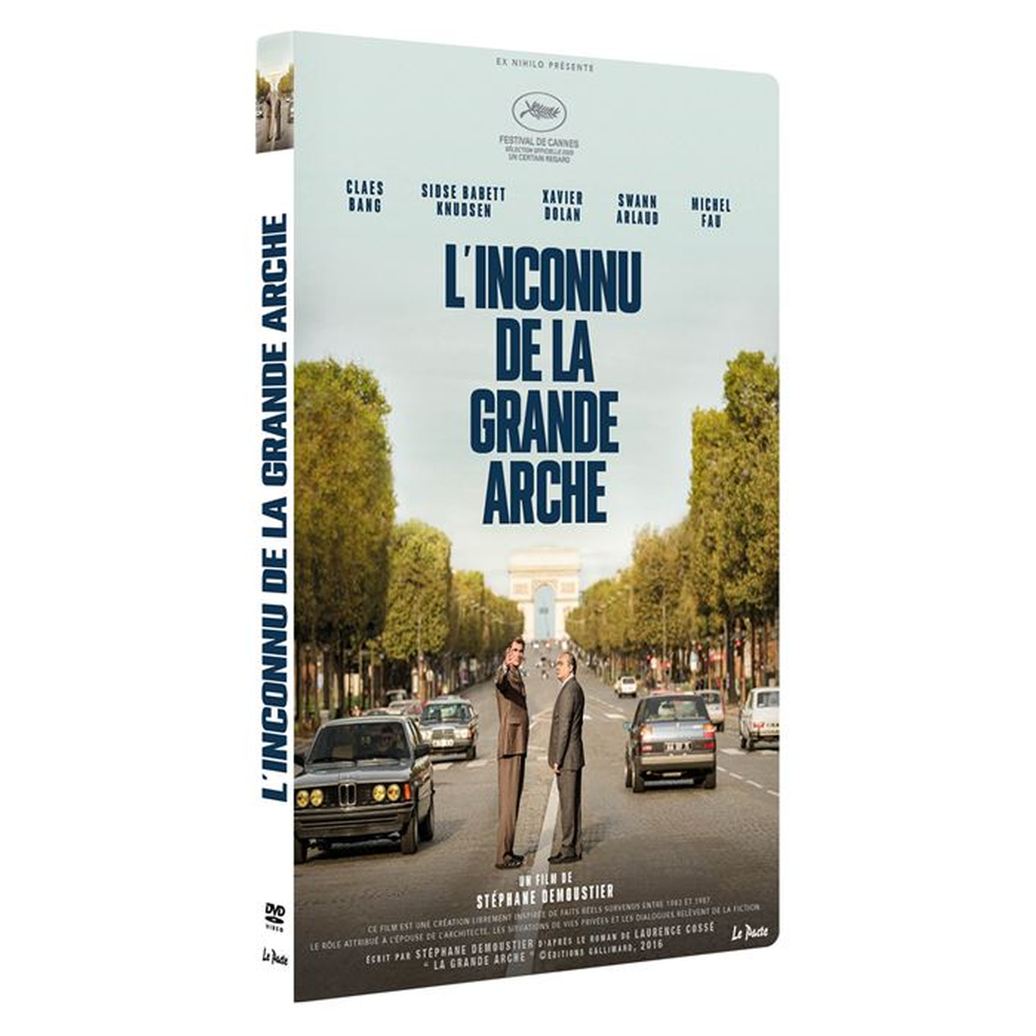 Jaquette DVD avec titre du film, noms d'acteurs et une image de l'Arc de Triomphe.
