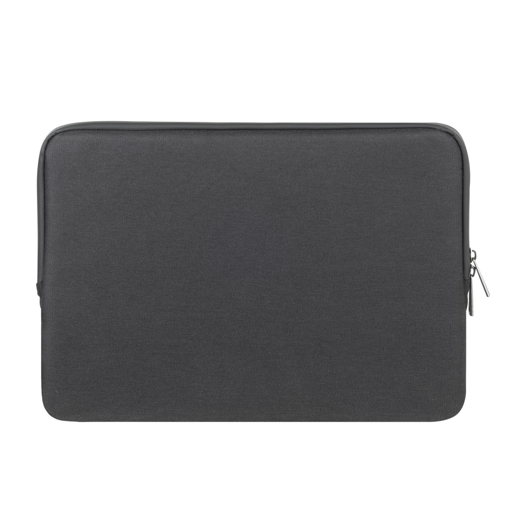 Sötétszürke laptop tok oldalsó cipzárral.