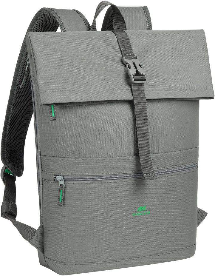 RIVACASE GREMIO ECO 5567 notebook hátizsák, 15,6", rolltop, 15L, szürke (4260709015712)