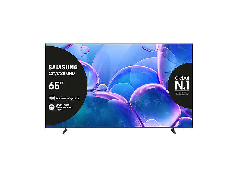 SAMSUNG UE65U7000FUXZT, Smart TV Crystal UHD 65'', 4K, Processore 4K, HDR, Experience, OTS Lite & Adaptive Sound, Metal Stream Design