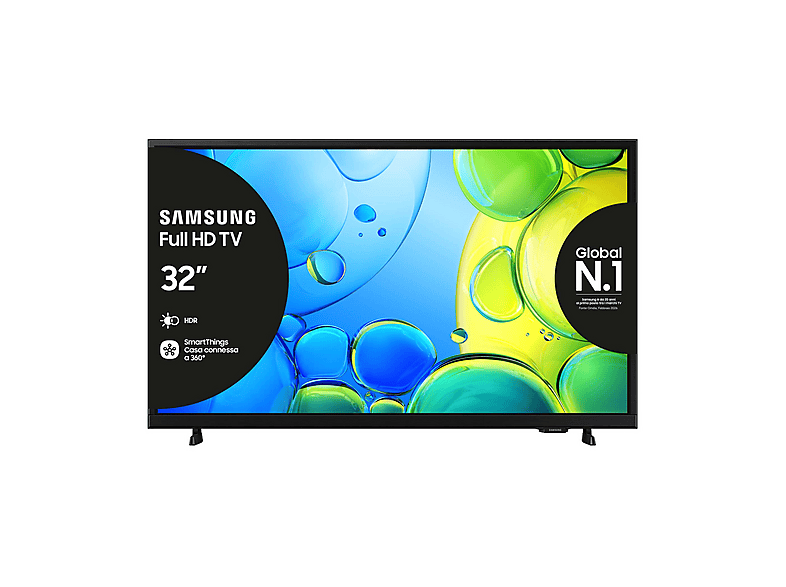 SAMSUNG UE32F6000FUXZT, Smart TV FULL HD 32'', Hyper Real Processor, HDR & Pur Color, Experience, OTS Lite Adaptive Sound, Slim Look Design