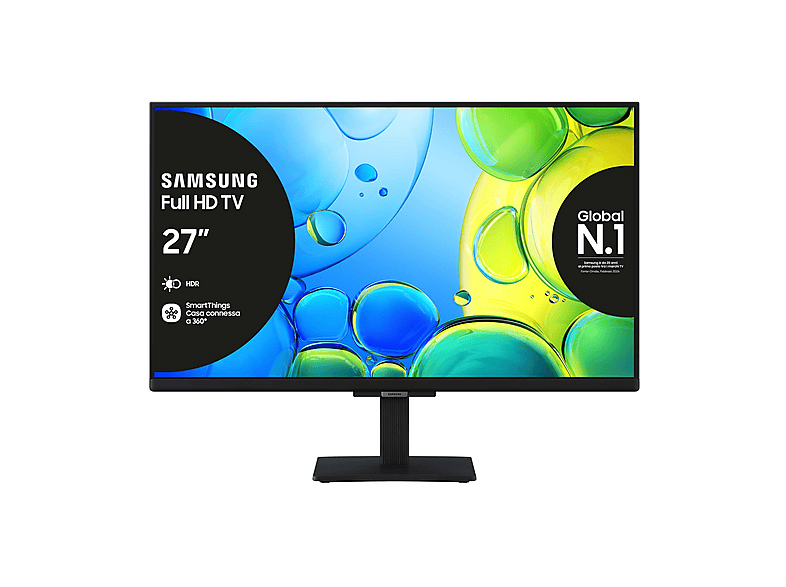 SAMSUNG UE27F6000FUXZT, Smart TV FULL HD 27'', Hyper Real Processor, HDR & Pur Color, Experience, OTS Lite Adaptive Sound, Slim Look Design