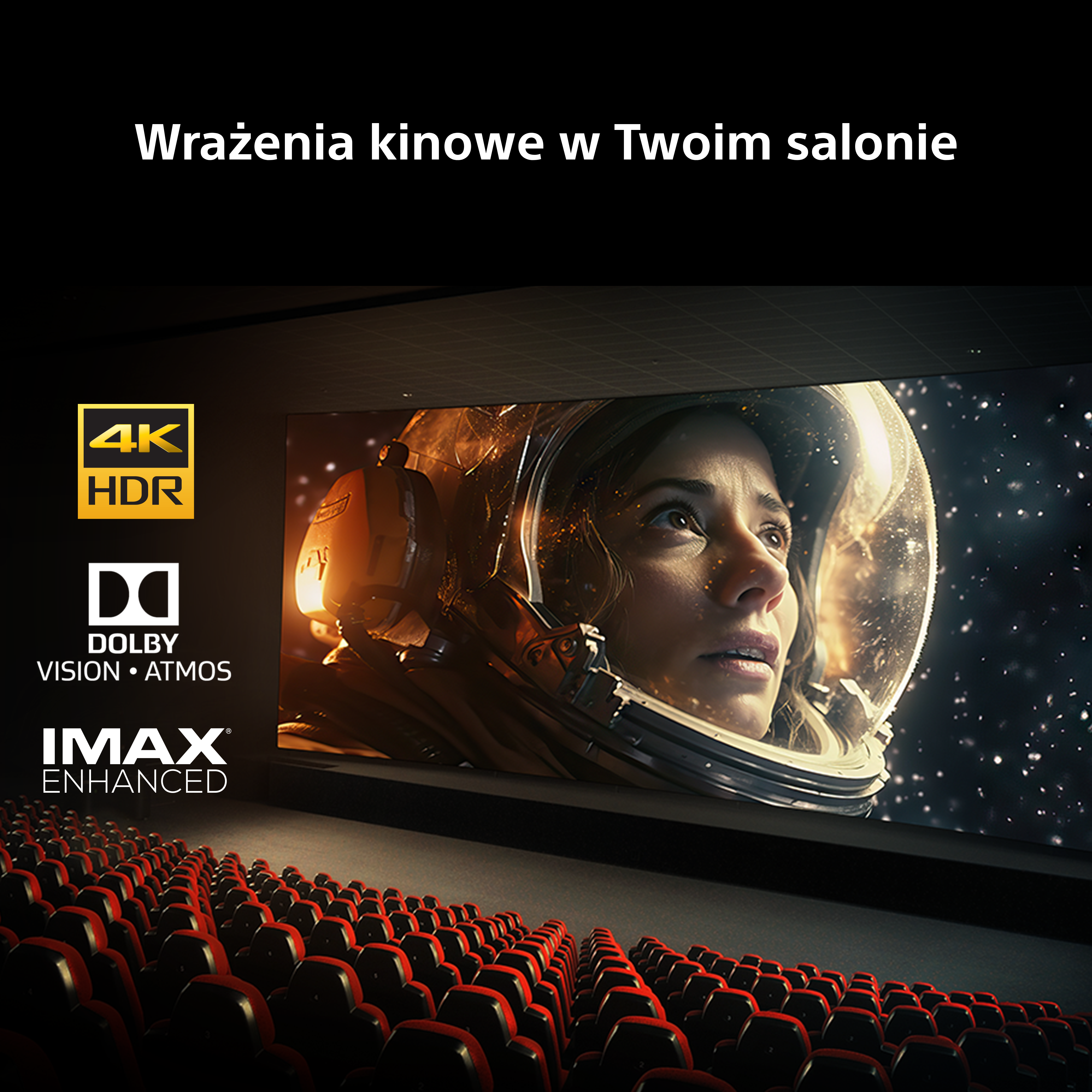 Kinowe doznania w domu z 4K HDR, Dolby Vision, Atmos, IMAX.