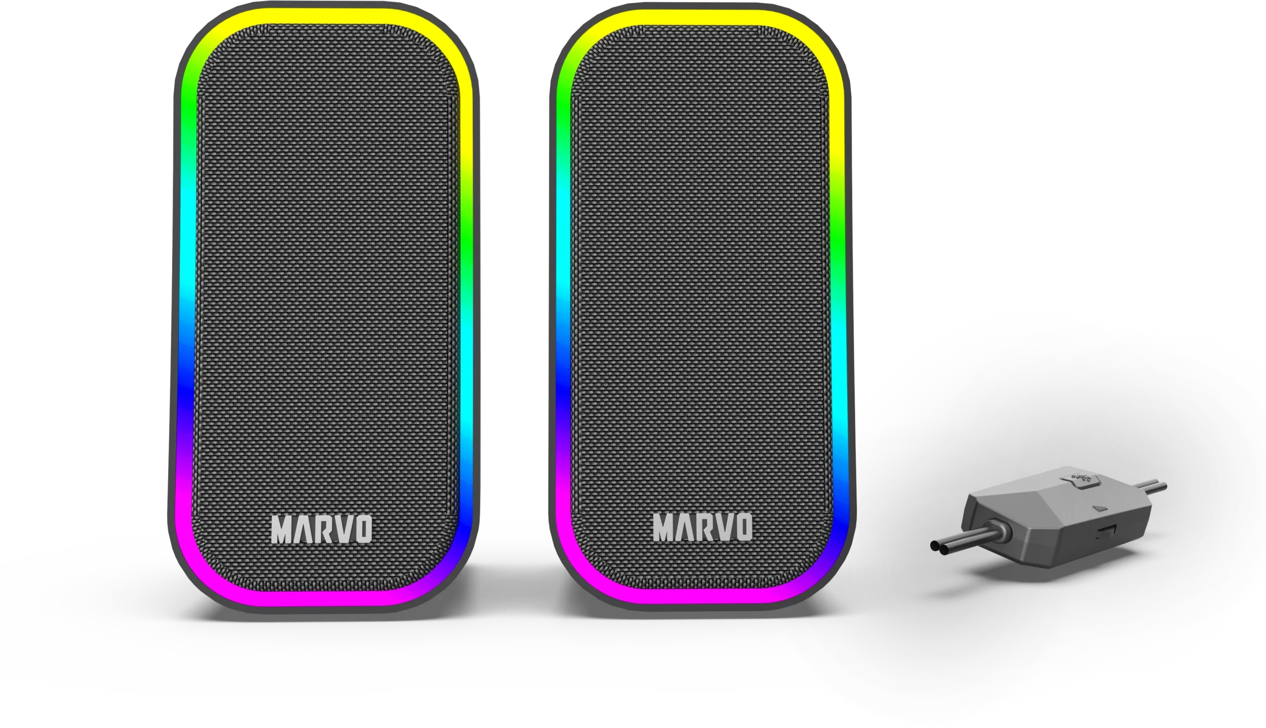 MARVO Havoc 20 sztereó hangszóró, USB, RGB világítás, fekete (SG-285)