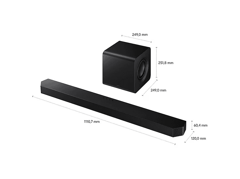 SAMSUNG Q-Serie Soundbar HW-Q810GH 5.1.2-Kanal Subwoofer (2026), Soundbar, Schwarz