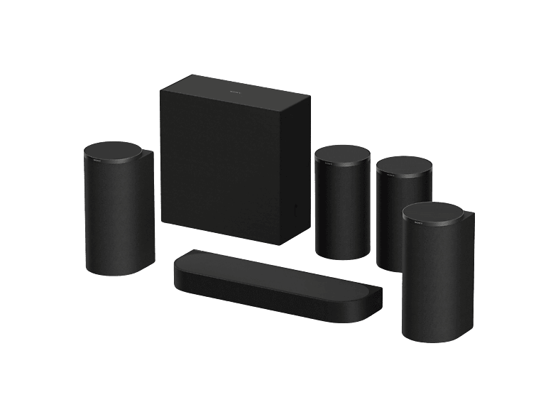 Barra de sonido - Sony BRAVIA Theatre Trio + SR, Dolby Atmos/DTS:X, 12 altavoces, WiFi, Bluetooth, 360 Spatial Sound, 885W, Apple AirPlay 2, HT-A8KIT