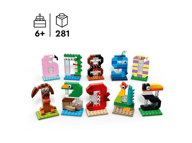 LEGO Iconic 40807 Geburtstagszahlen Bausatz, Mehrfarbig