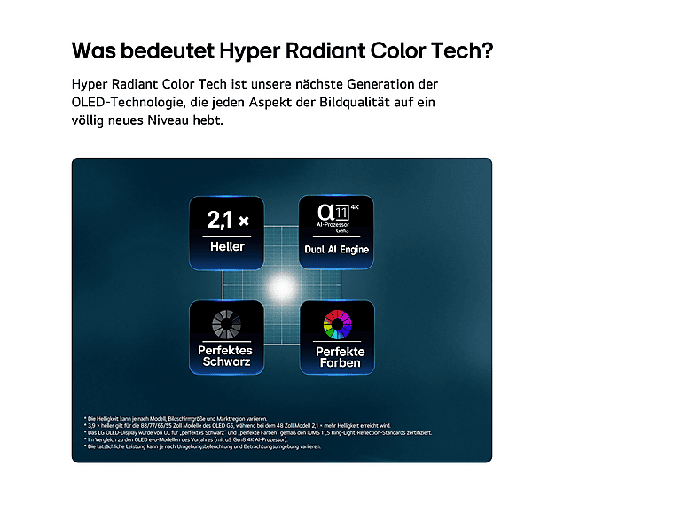 LG Electronics OLED65G69LS (2026) 65 Zoll LG OLED evo AI G6 4K Smart TV; OLED TV — Foto 5 von 5
