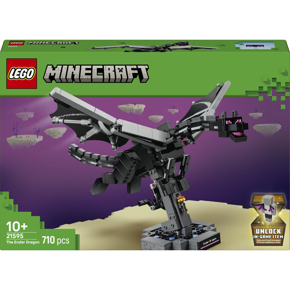 Lego Minecraft Ender Drachen Bausatz mit 710 Teilen.
