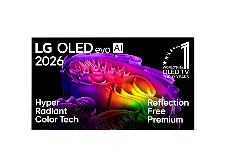 LG Electronics OLED77G68LW (2026) 77 Zoll OLED evo AI G6 4K Smart TV mit integrierter Wandhalterung; OLED evo TV