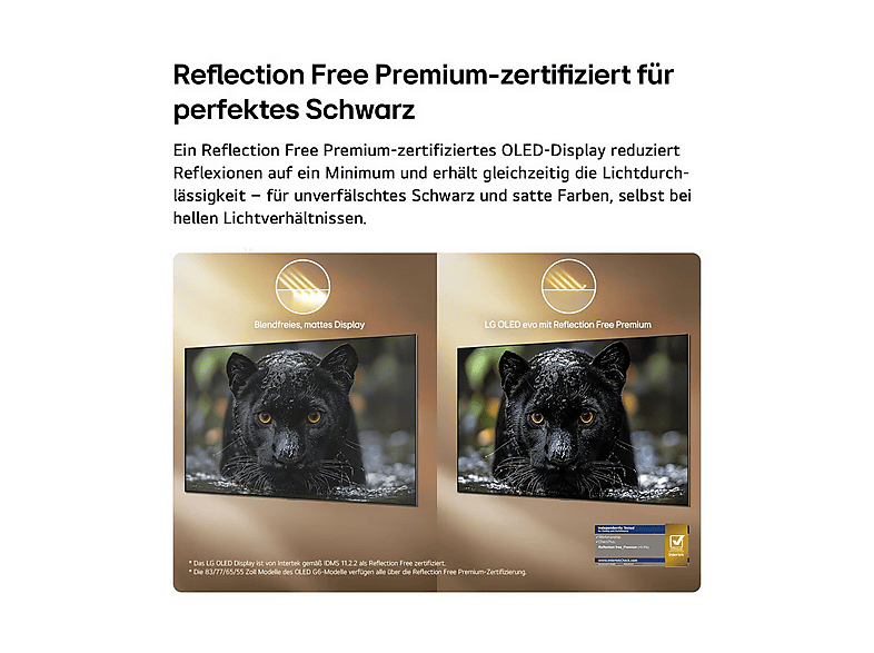 LG Electronics OLED77G68LW (2026) 77 Zoll OLED evo AI G6 4K Smart TV mit integrierter Wandhalterung; OLED evo TV — Foto 5 von 5