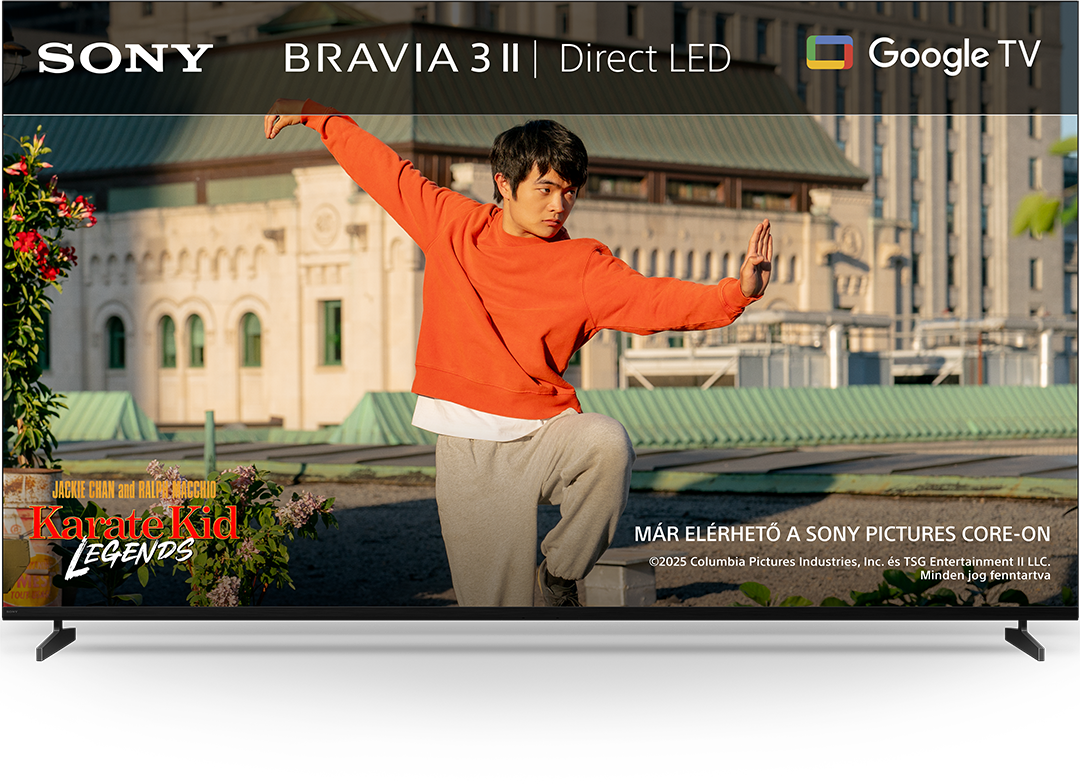 SONY BRAVIA 3 II 43", 4K Smart Google TV, AI XR processzor, UHD, 120 Hz, Dolby Vision/Atmos (K-43XR35M2), 108 cm