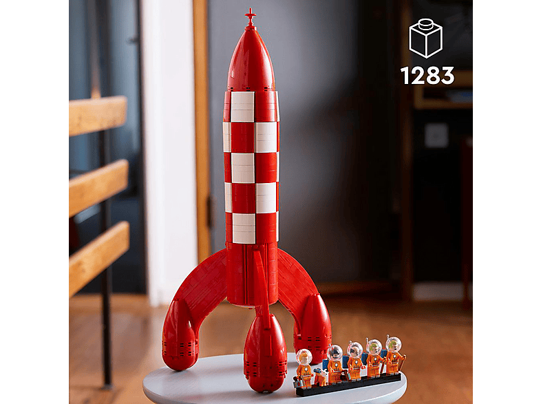 LEGO Ideas 21367 Die Mondrakete von Tim und Struppi Bausatz, Mehrfarbig