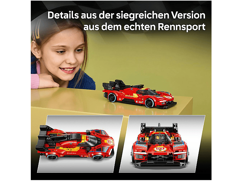 LEGO Speed Champions 77261 Ferrari 499P Bausatz, Mehrfarbig