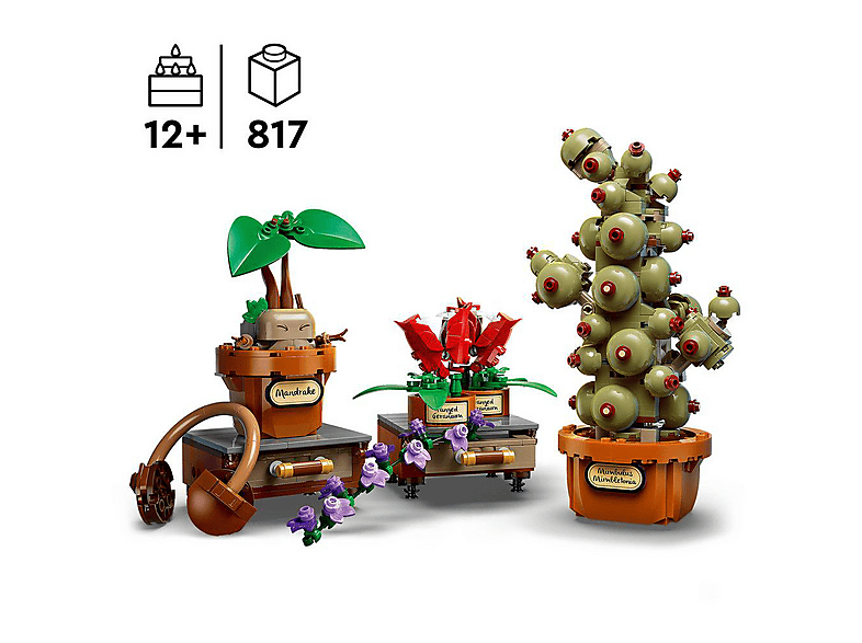 LEGO Harry Potter™ 76474 Schloss Hogwarts: Kräuterkunde-Pflanzen Bausatz, Mehrfarbig