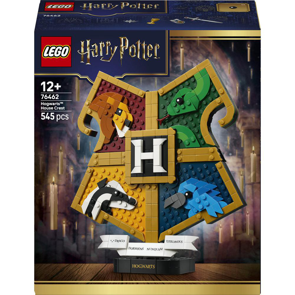 LEGO Harry Potter Hogwarts Wappen 76462, 545 Teile. Mit vier Wappentieren.