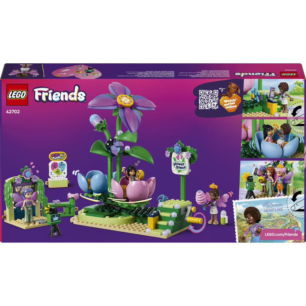 Lego Friends Blumen-Tanz-Set mit Figuren, Blumen und Bühne.