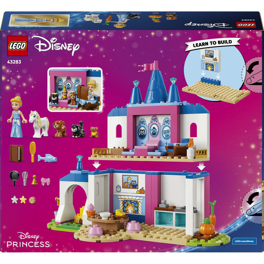 Lego Disney Prinzessin Schloss mit Figuren, Tieren und Möbeln.