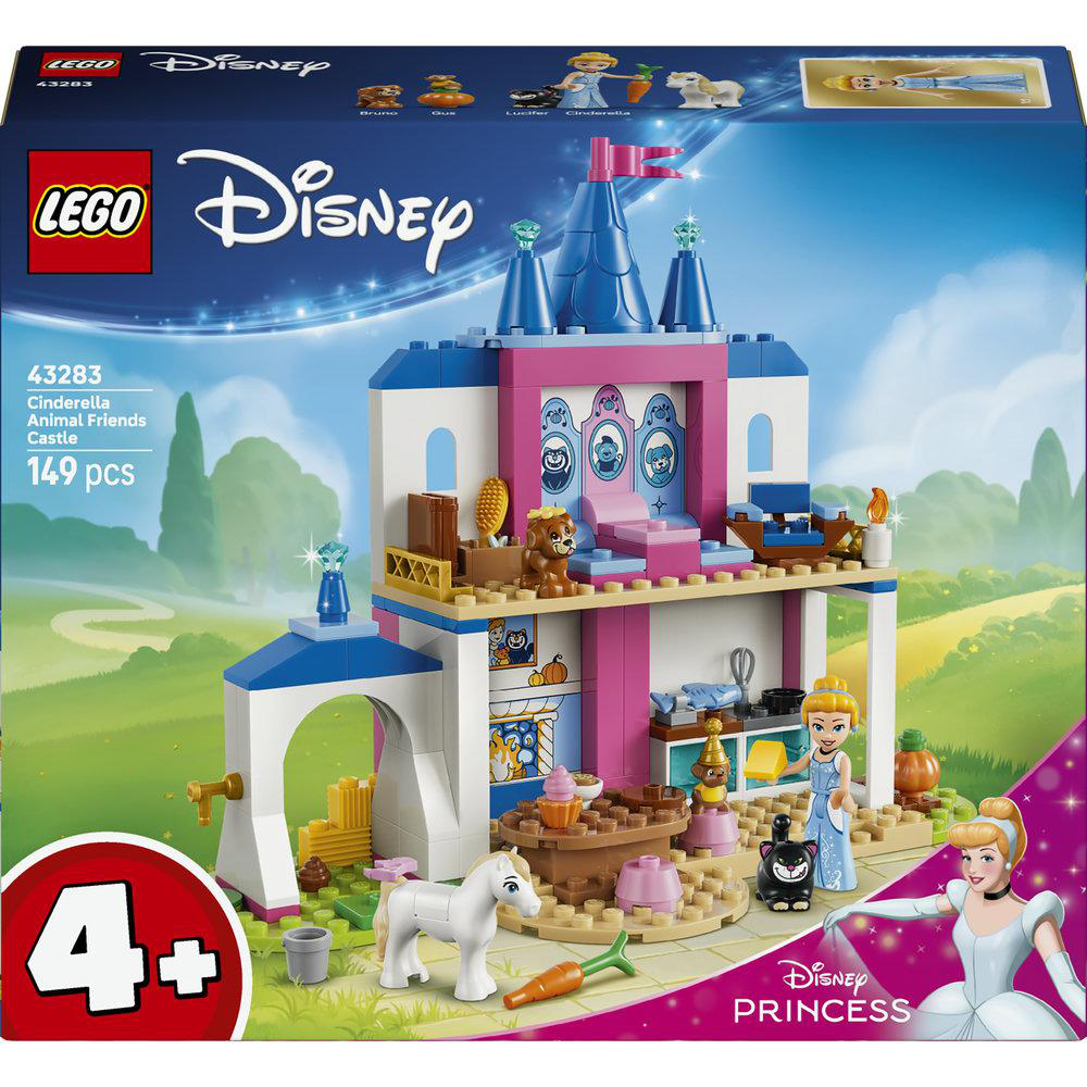 LEGO Cinderella Tierfreundschaft Burg mit Figuren und Zubehör. Altersfreigabe 4+