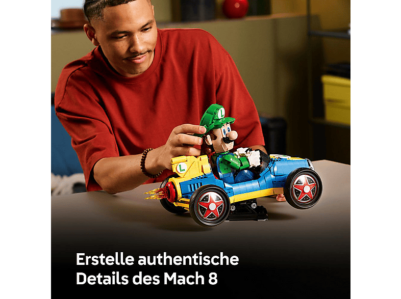 LEGO Super Mario™ 72050 Mario Kart: Luigi & Turboflitzer Bausatz, Mehrfarbig