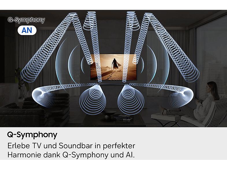 SAMSUNG Q-Serie Soundbar HW-Q610GH 3.1.2-Kanal Subwoofer (2026), Soundbar, Titan Schwarz