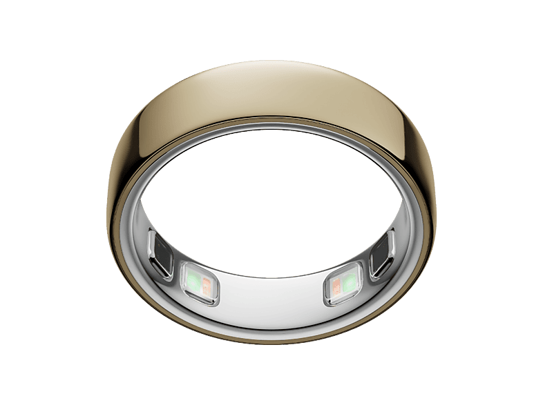 Anillo inteligente - Oura Ring 5, Talla 10, Hasta 9 días autonomía, Bluetooth, 50 métricas de salud, Titanio, Oro