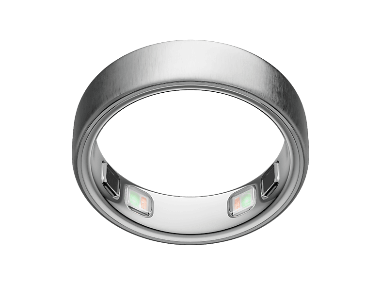 Anillo inteligente - Oura Ring 5, Talla 12, Hasta 9 días autonomía, Bluetooth, 50 métricas de salud, Titanio, Brushed Silver